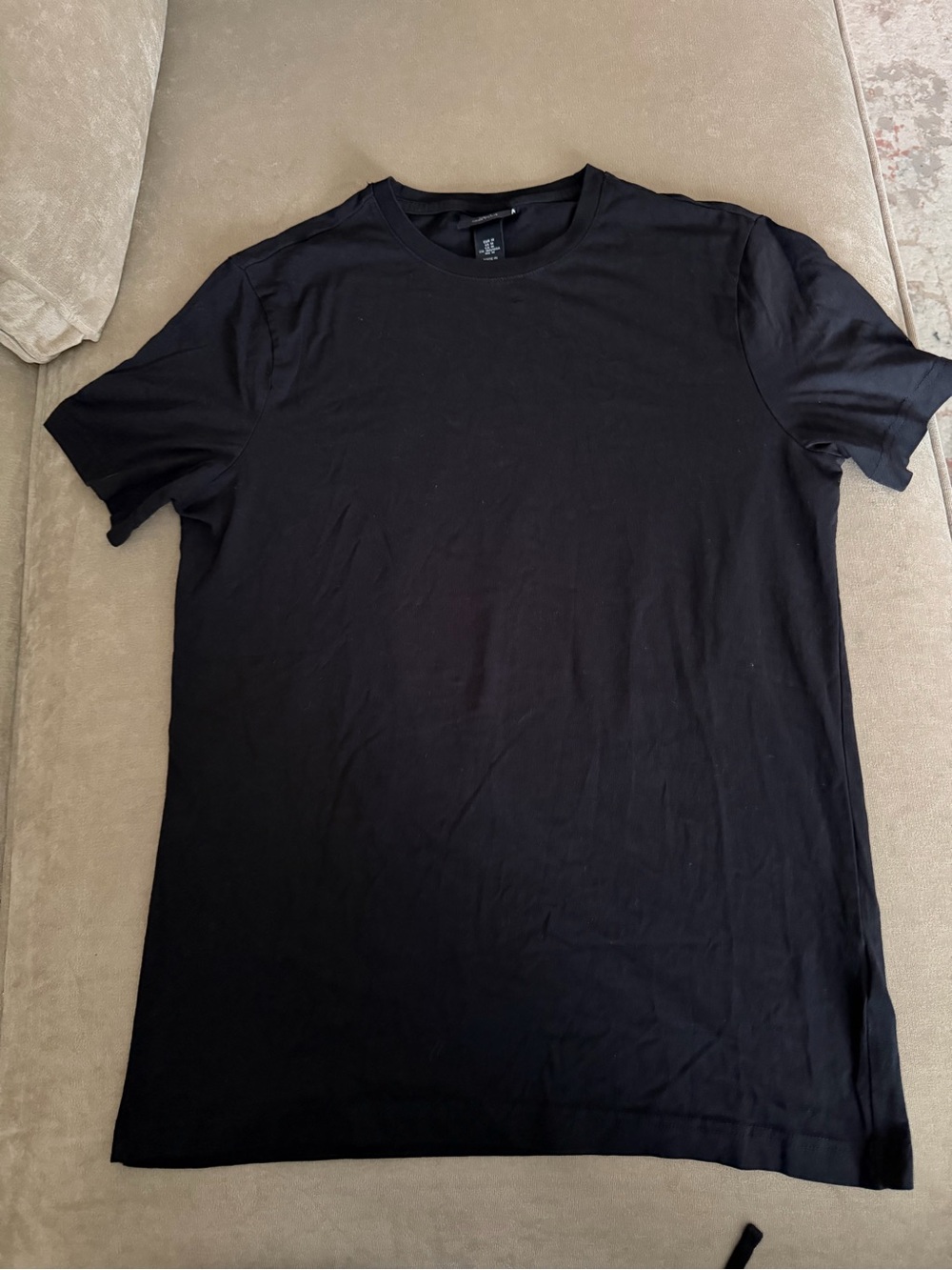 H&M Black Short Sleeve Crew Neck Tee